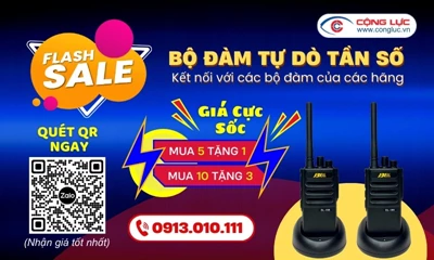 Bùng Nổ Chương Trình Siêu Khuyến Mại Máy Bộ Đàm Tại Cộng Lực